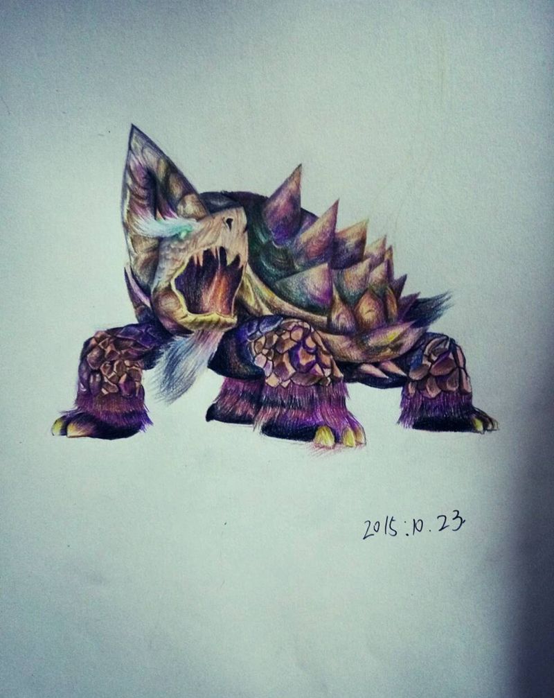 徒弟作业纹身图片_背部手臂腿部欧美写实动物静物鬼神纹身图案