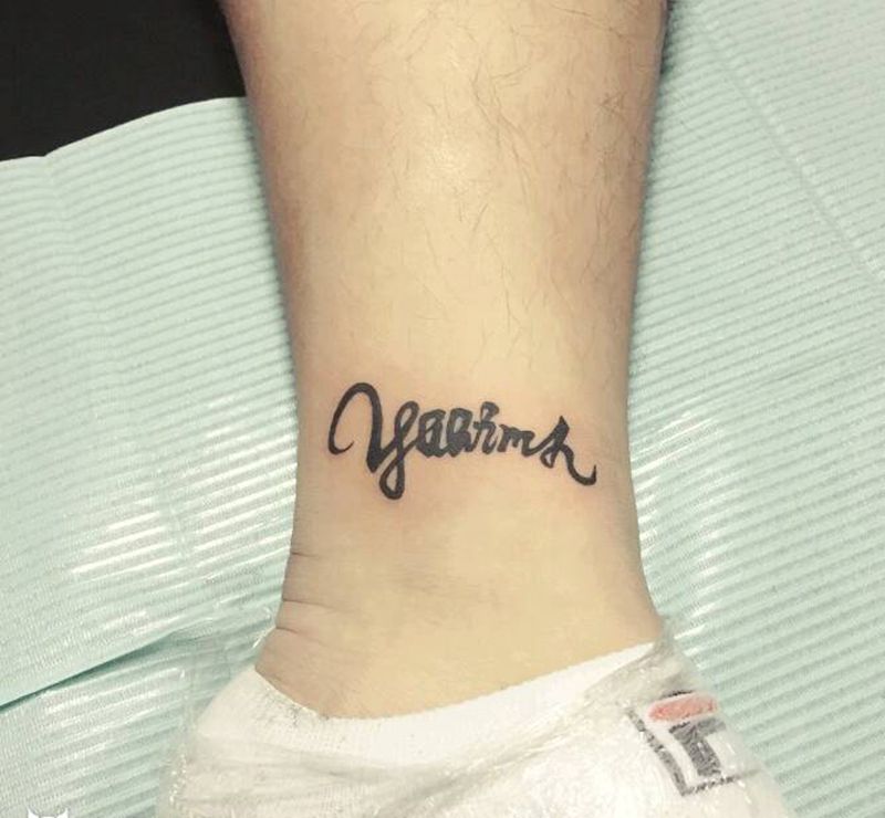 英文纹身纹身图片_手臂脚部欧美字符图腾原创成品手稿纹身图案