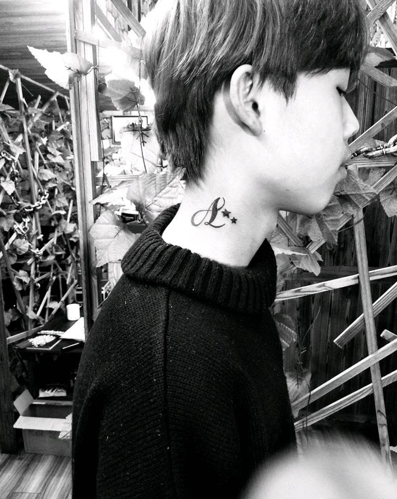 。纹身图片_花体字纹身图案