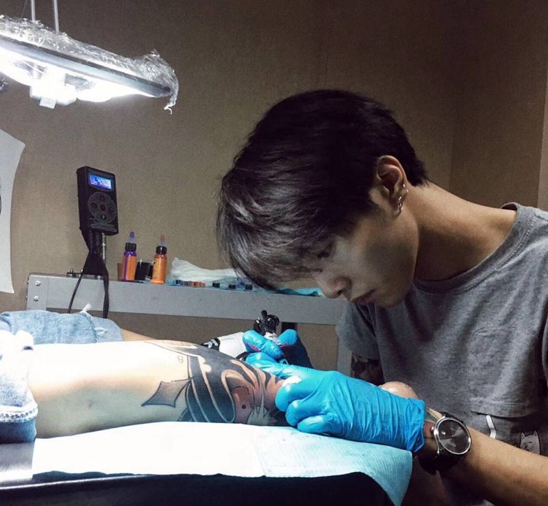 顺师傅及作品纹身图片_原创动物人物欧美清新腿部手臂成品纹身图案