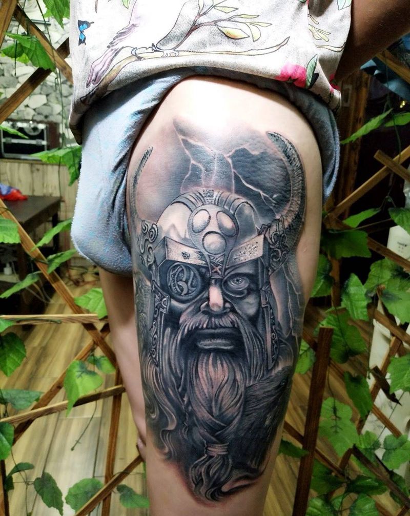 雷神托尔纹身图片