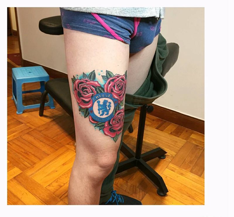 原创作品纹身图片_手臂腿部欧美清新写实几何植物静物原创成品纹身图案