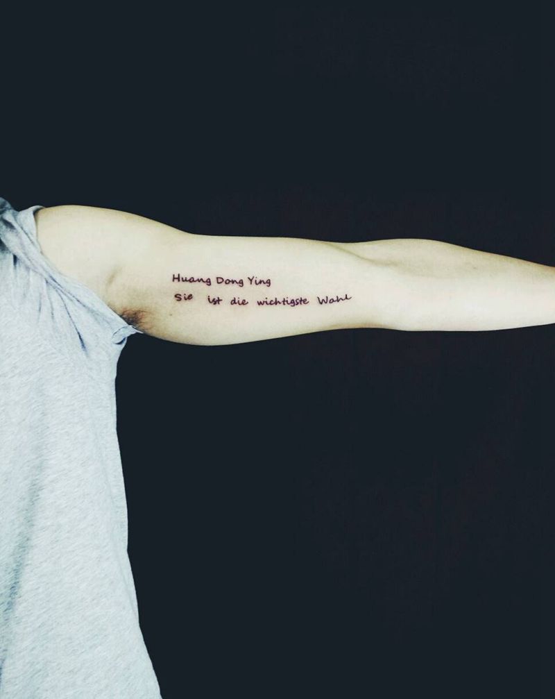 大臂英文纹身纹身图片_手臂腿部欧美字符图腾原创成品纹身图案