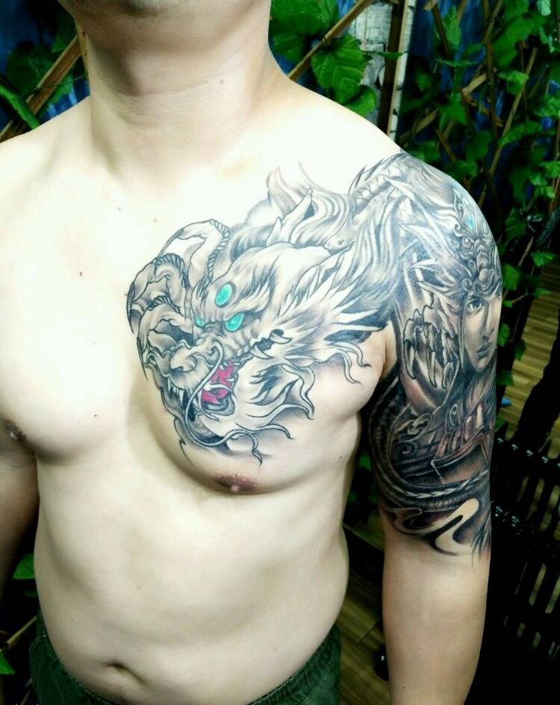 赵子龙纹身图片