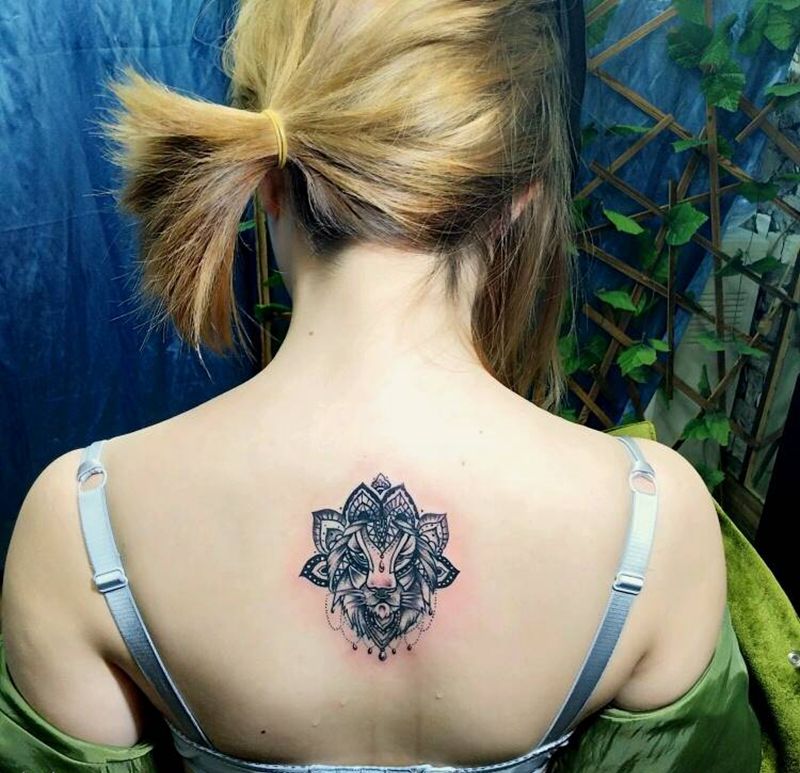 狮子头纹身图片