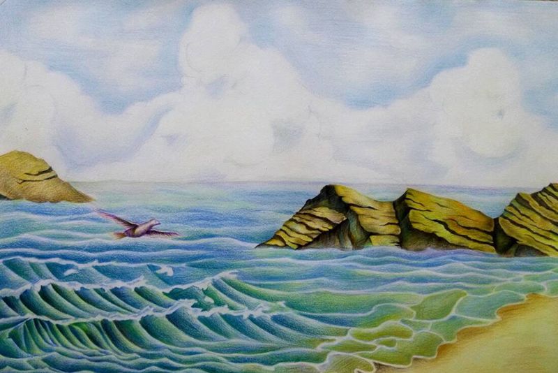 徒弟原创手稿纹身图片_背部手臂腿部欧美传统清新写实植物静物原创纹身图案