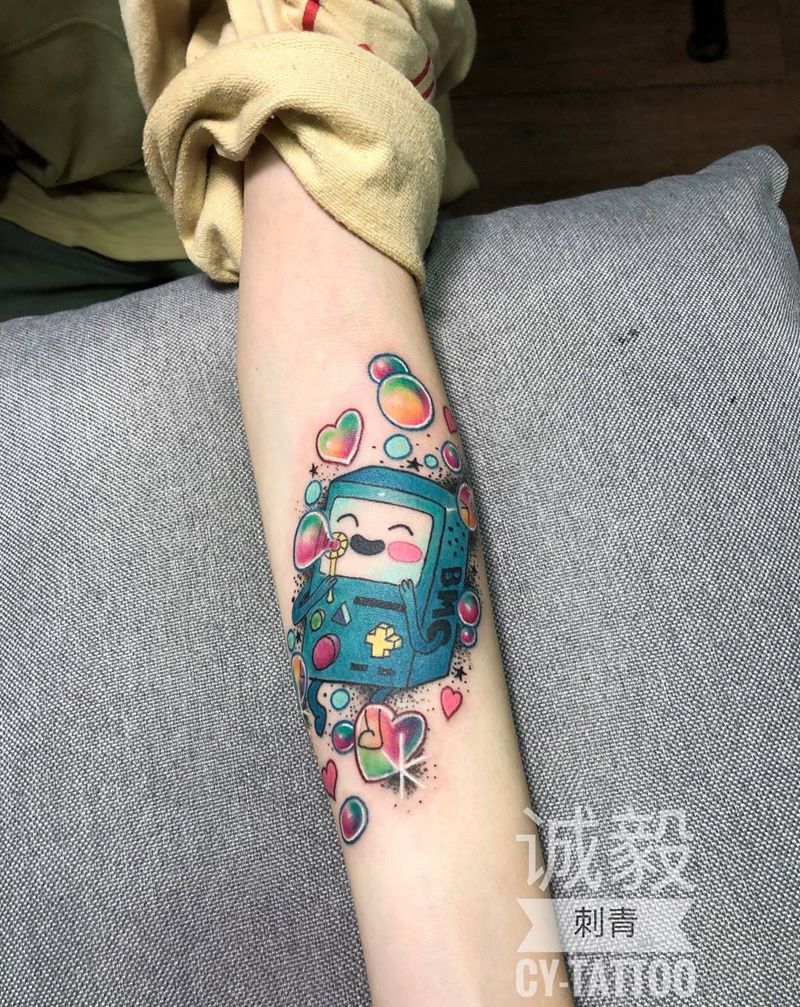 游戏机纹身图片_手臂腿部New SchoolOld School纹身图案