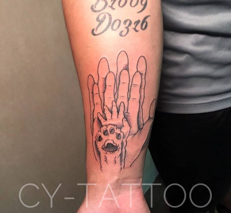 近期小清新纹身图片_几何字符欧美清新国画成品手臂腿部纹身图案