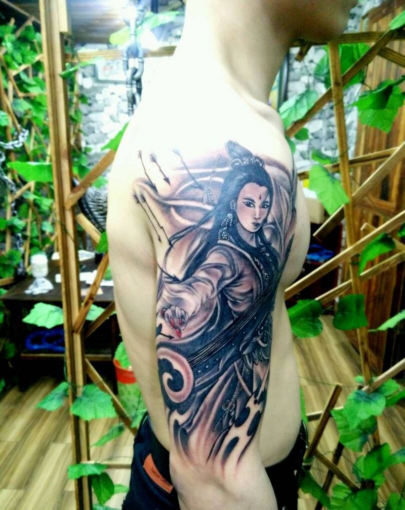 六指琴魔纹身图片