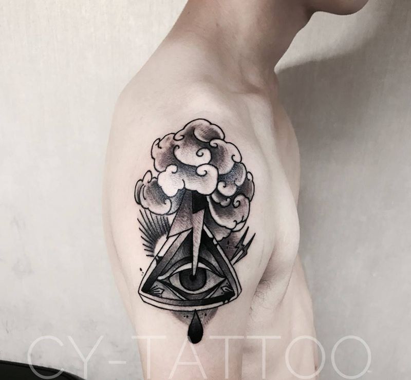 遮盖旧纹身纹身图片_欧美传统习俗成品手臂腿部几何静物胸部肩部纹身图案