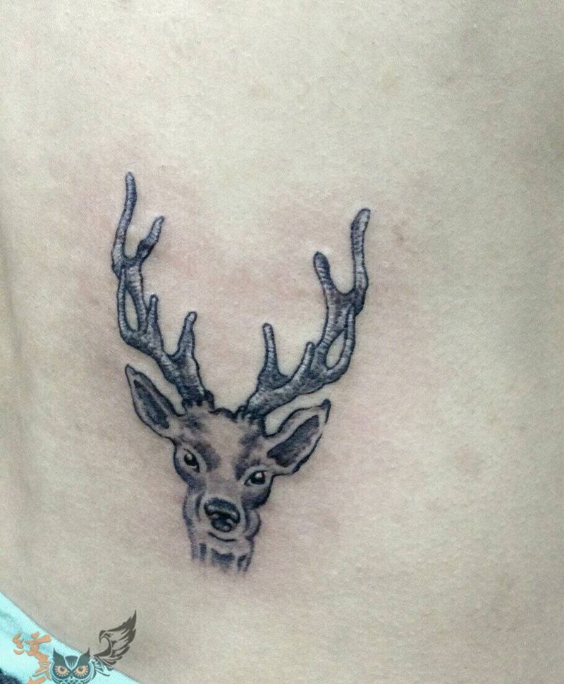 小鹿纹身图片