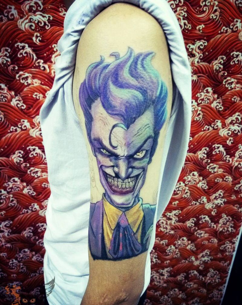 这个效果帅纹身图片_手臂手部欧美肖像写实人物鬼神纹身图案