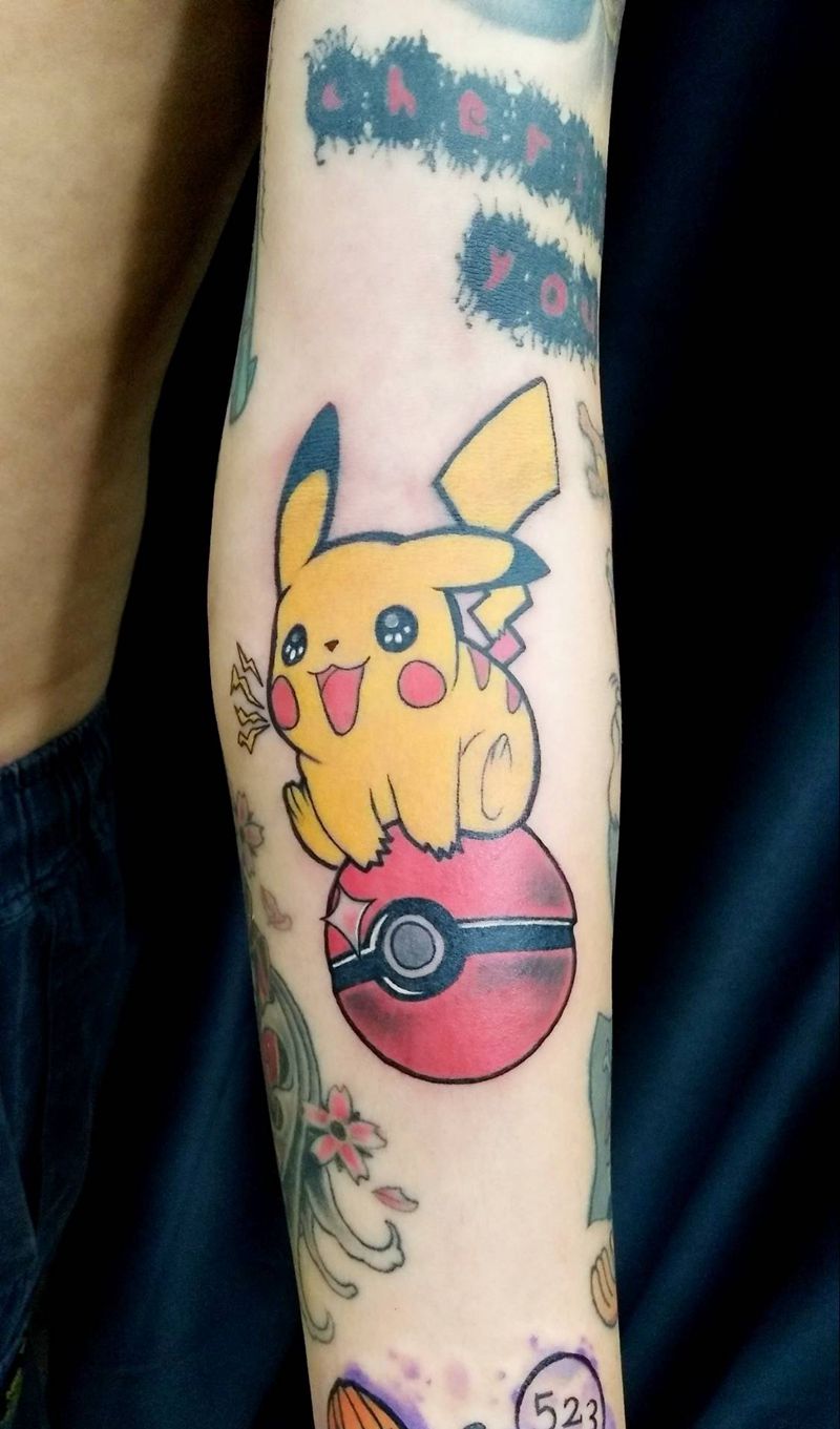 。纹身图片_手臂手部New School水彩纹身图案