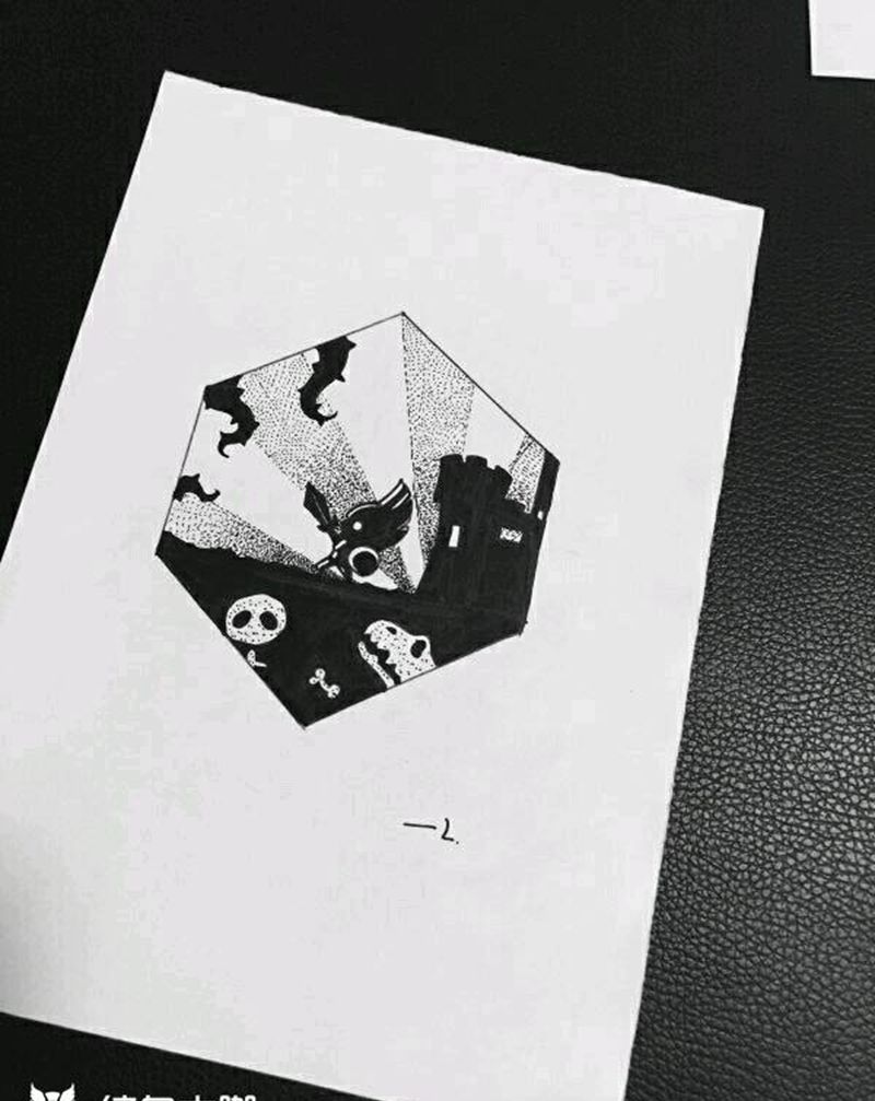 诚毅刺青阿武原创手稿纹身图片_欧美几何字符动物植物静物图腾原创手稿插画纹身图案