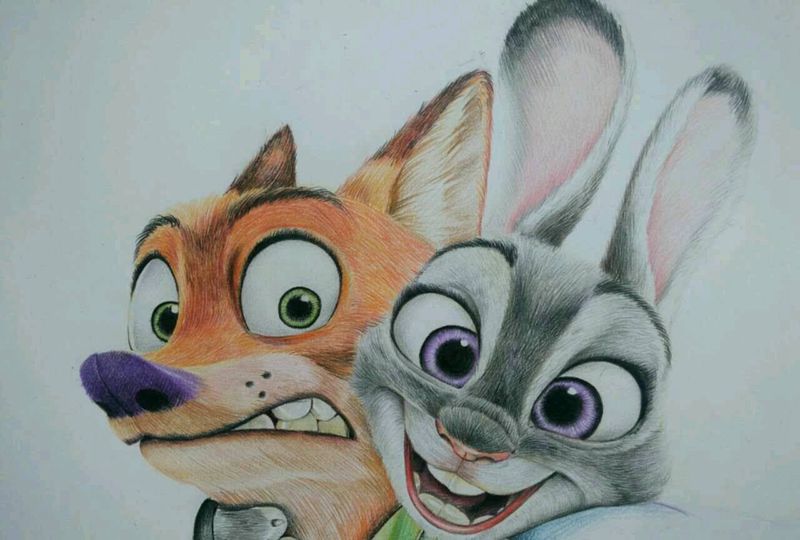 手稿纹身图片_手臂欧美肖像清新写实动物植物原创手稿插画纹身图案