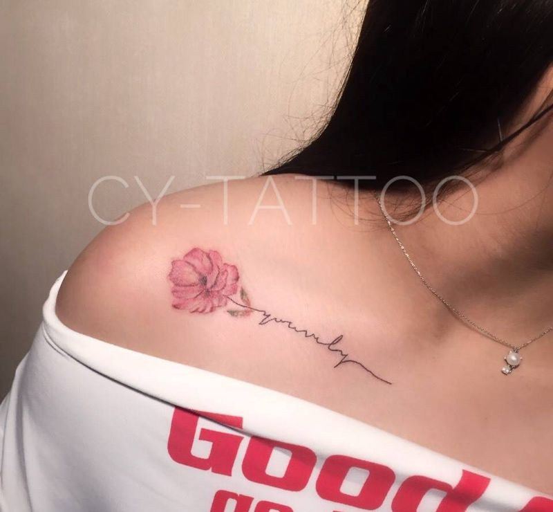 小清新纹身图片_原创欧美清新成品手臂腿部字符几何纹身图案