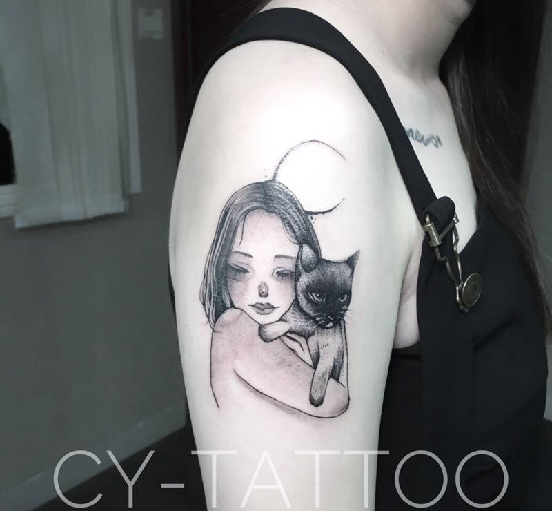 小清新作品纹身图片_几何字符成品手臂腿部肩部胸部腰部欧美清新纹身图案