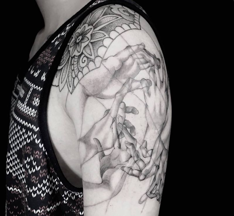 猜猜有几只手纹身图片