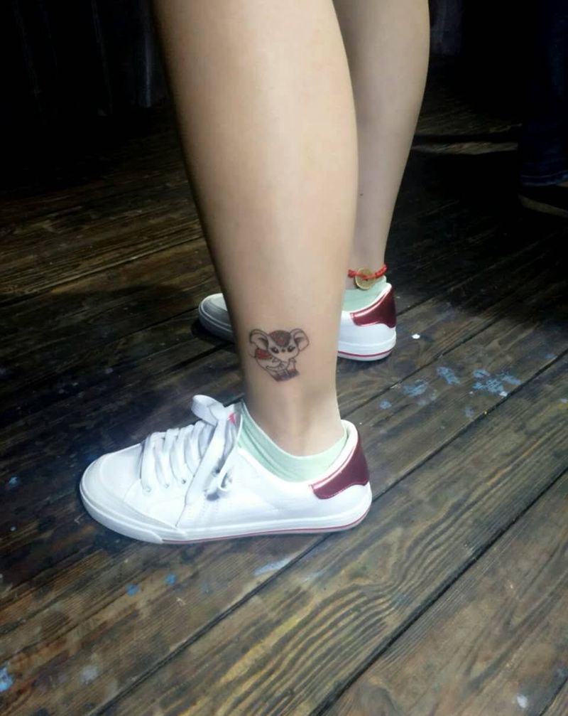 卡哇伊小象纹身图片