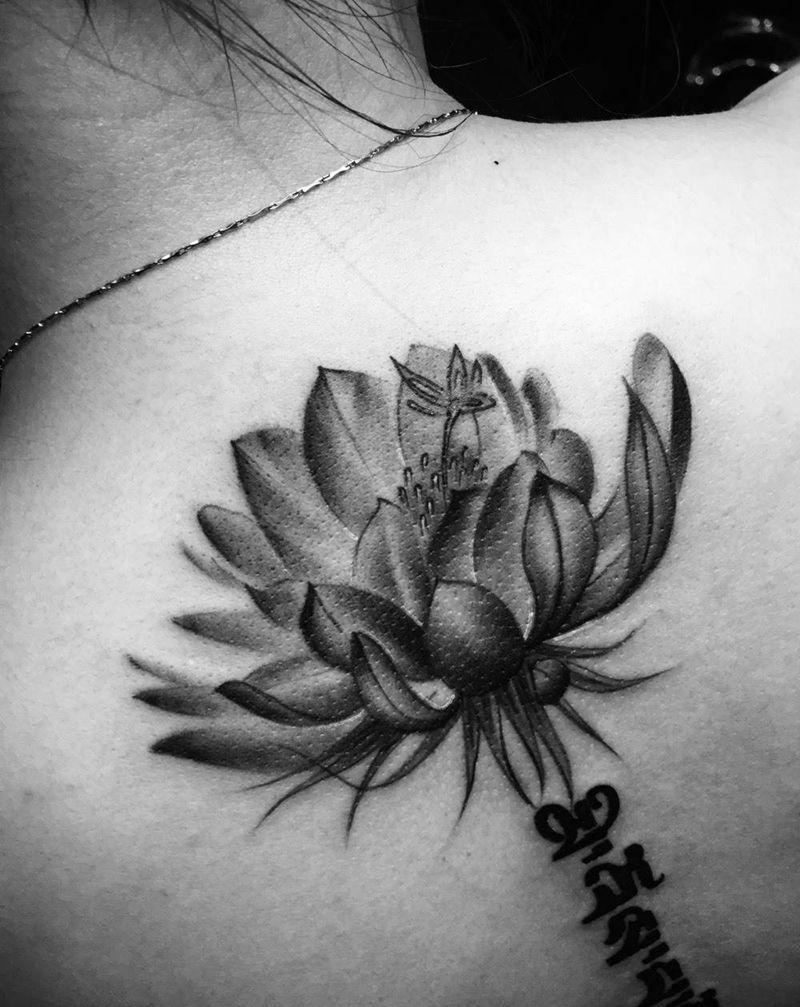昙花纹身图片