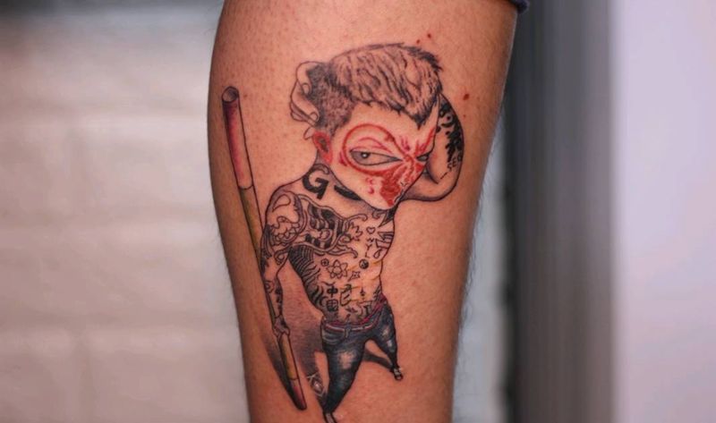 社会你猴哥纹身图片