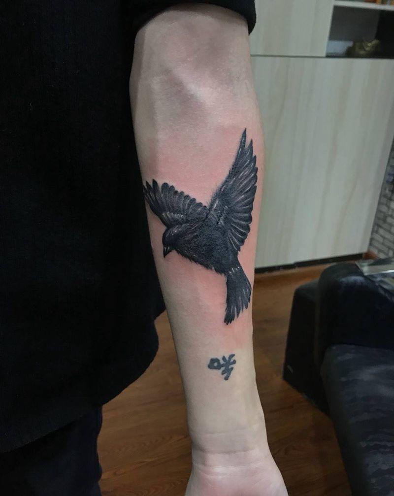 鸟纹身图片
