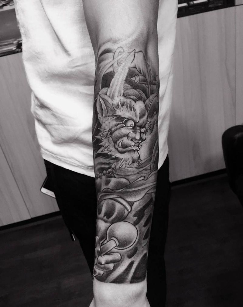 包小臂作品纹身图片