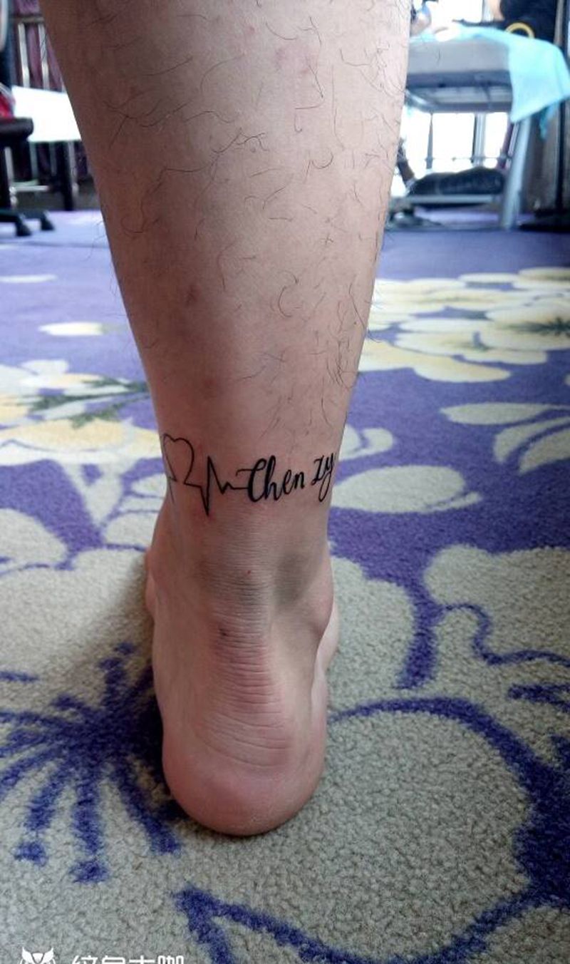 英文纹身图片_脚部纹身图案