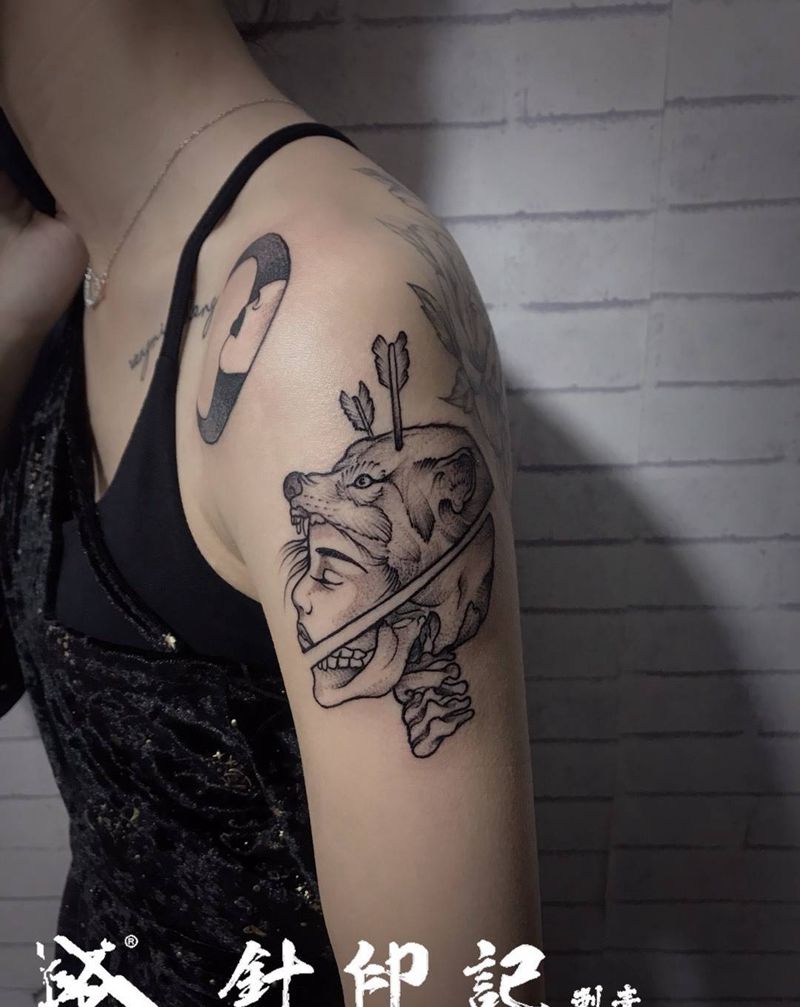 狼图腾纹身图片