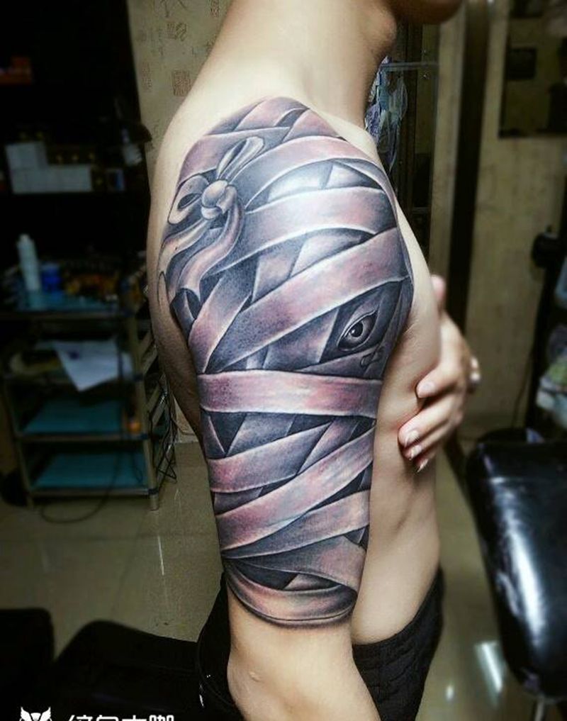 绷带~修改作品纹身图片