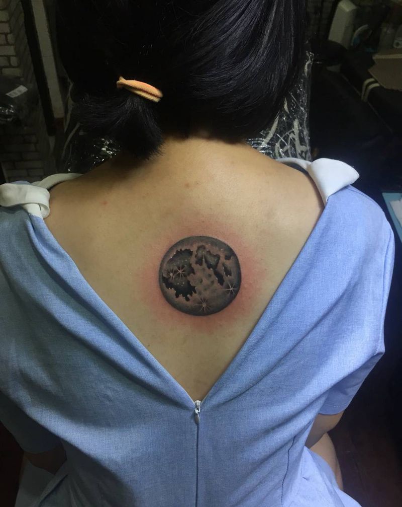 月球纹身图片
