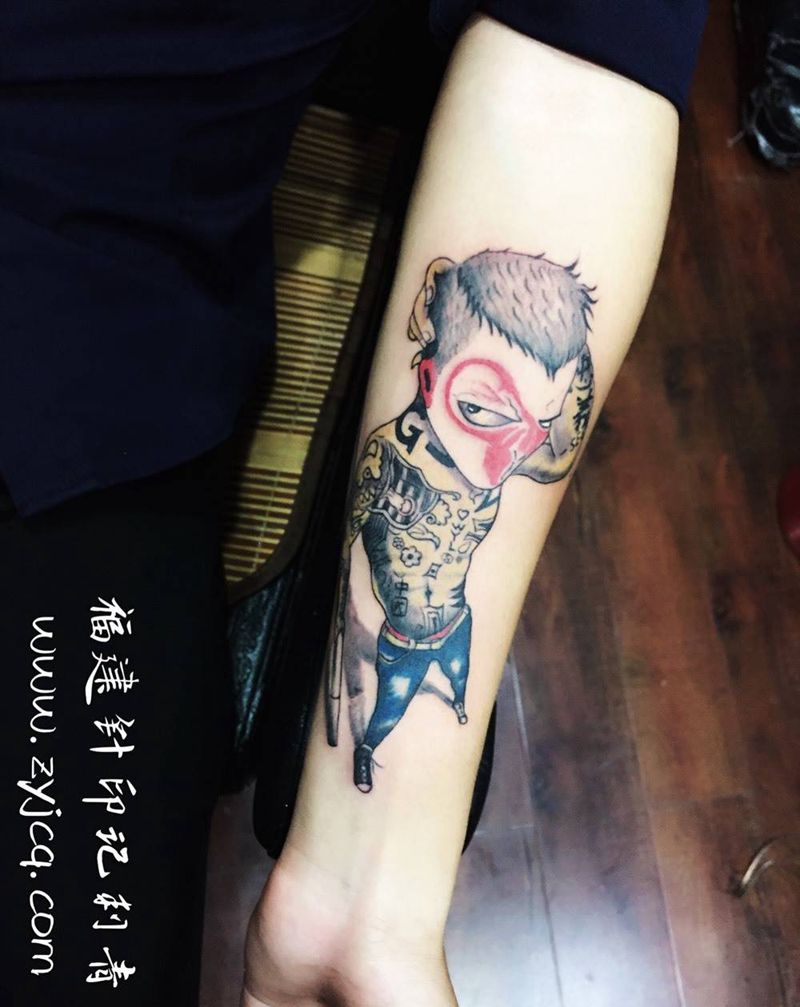 社会猴纹身图片