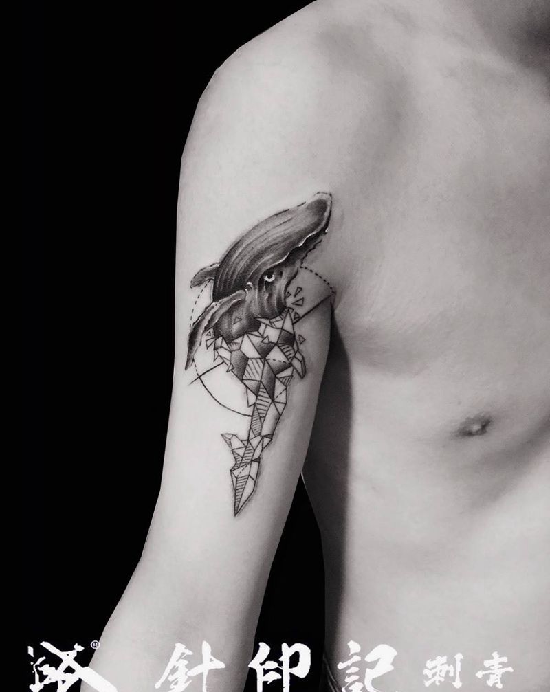 JH创意-鲸纹身图片