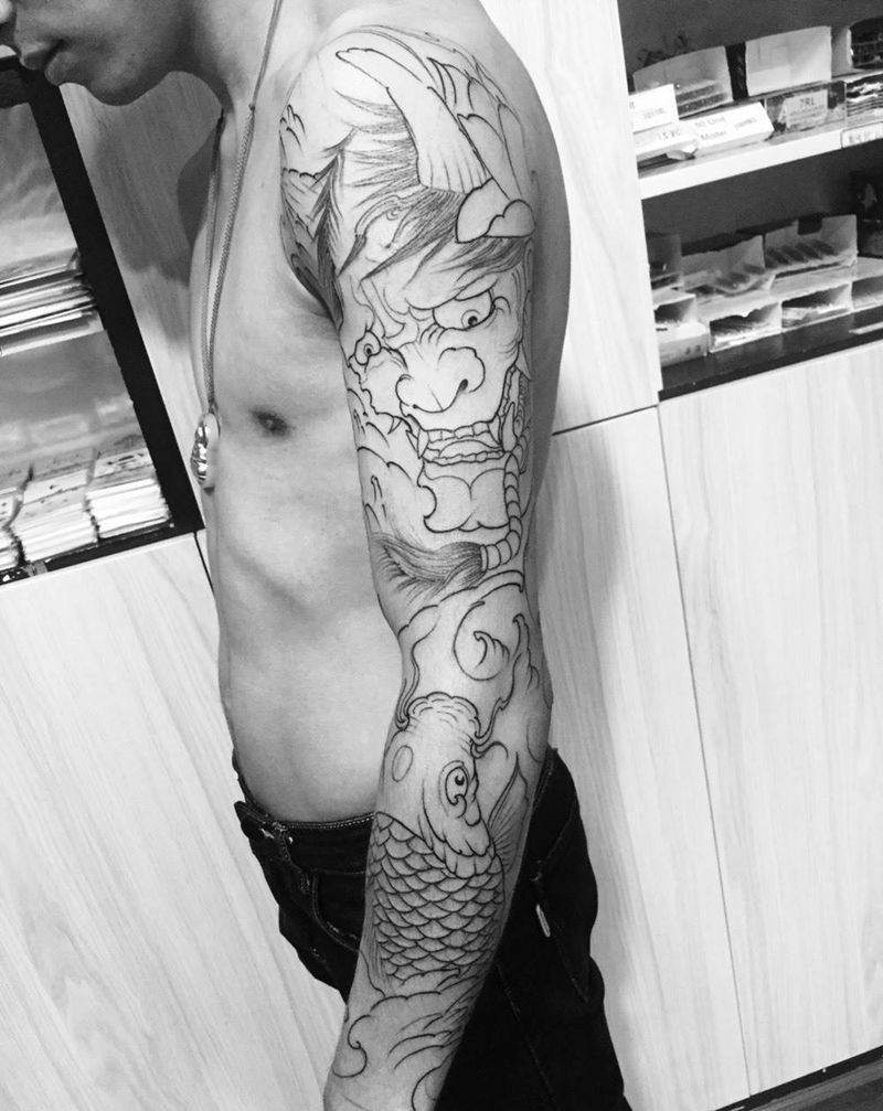 花臂--未完待续纹身图片