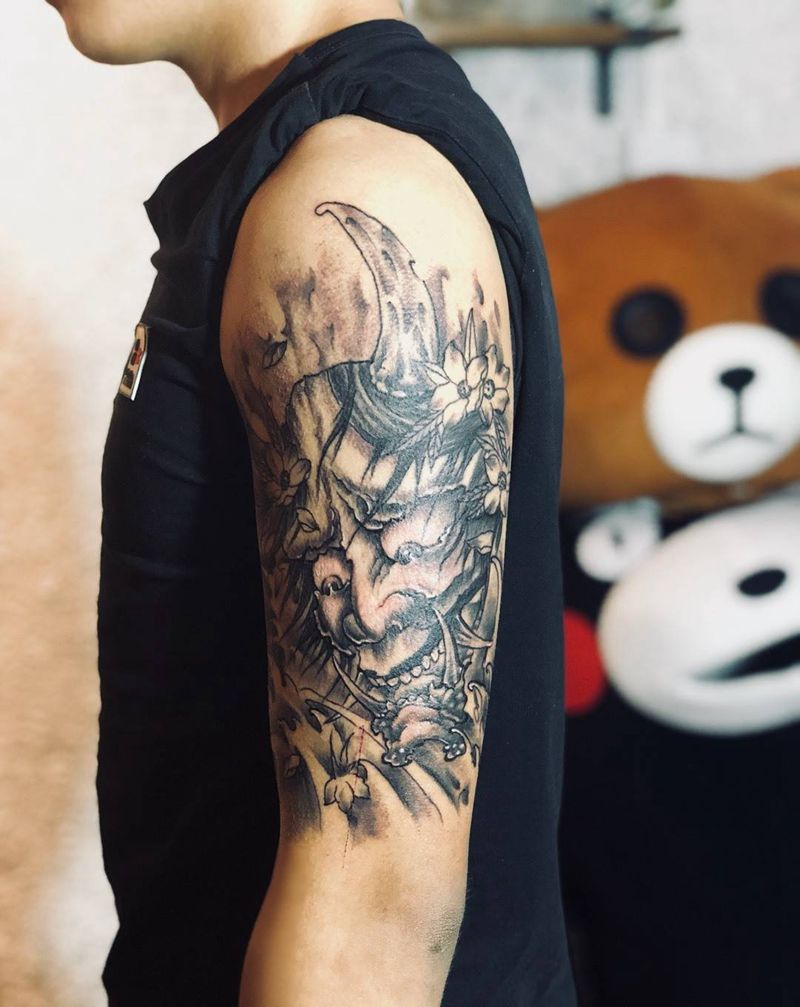 般若纹身图片_手臂手部新传统纹身图案