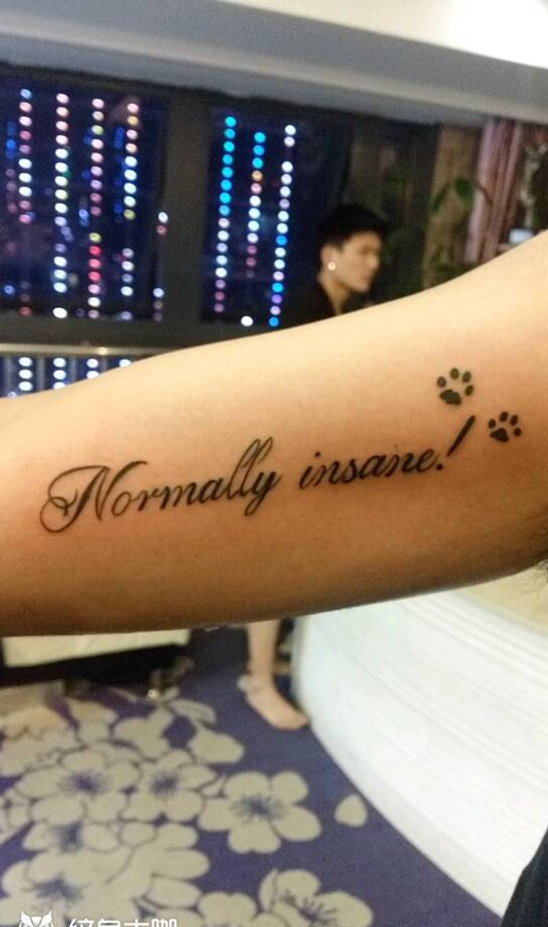 英文纹身图片_手臂清新纹身图案