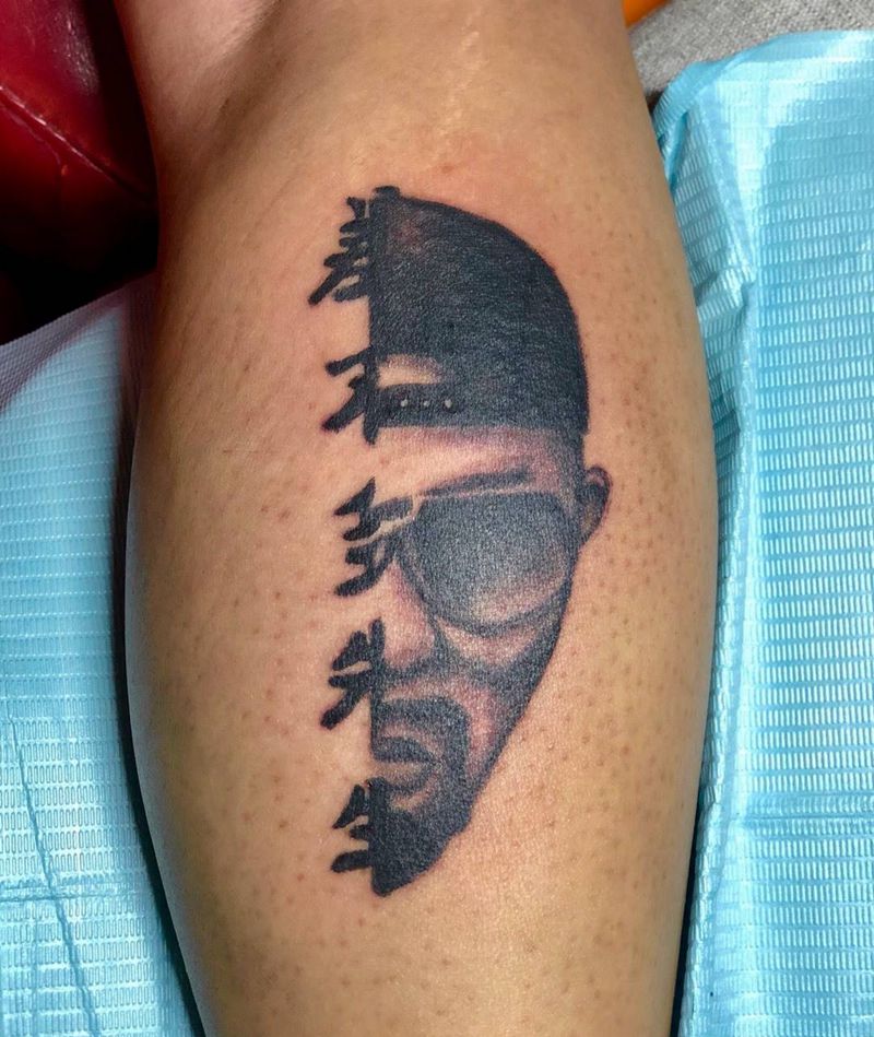 差不多先生纹身图片_手臂脚部欧美写实纹身图案