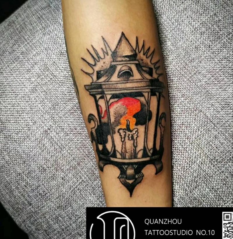 希望之灯#[福]纹身图片_手臂New School纹身图案