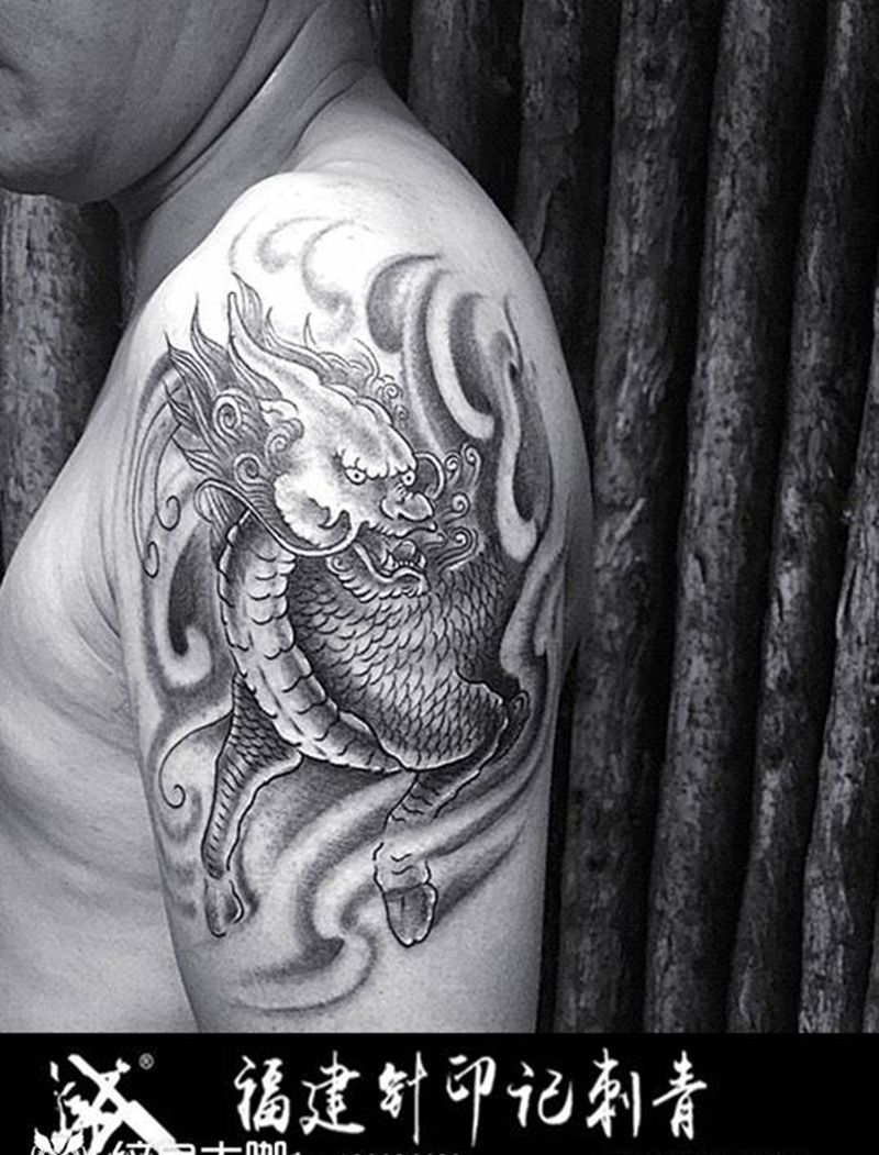 麒麟纹身图片