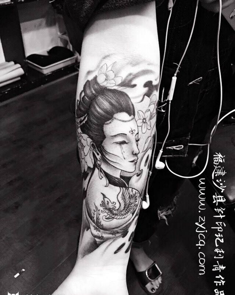 小臂作品纹身图片