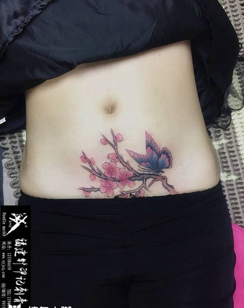 疤痕遮盖作品纹身图片