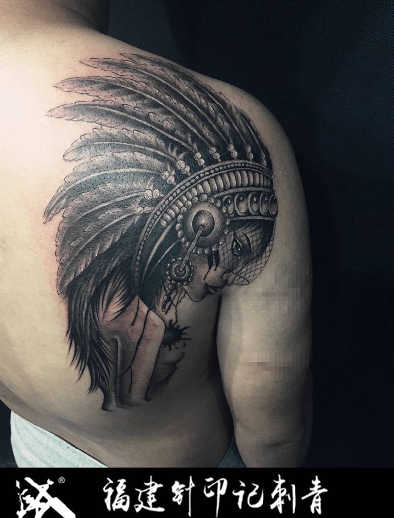 印地安人纹身图片