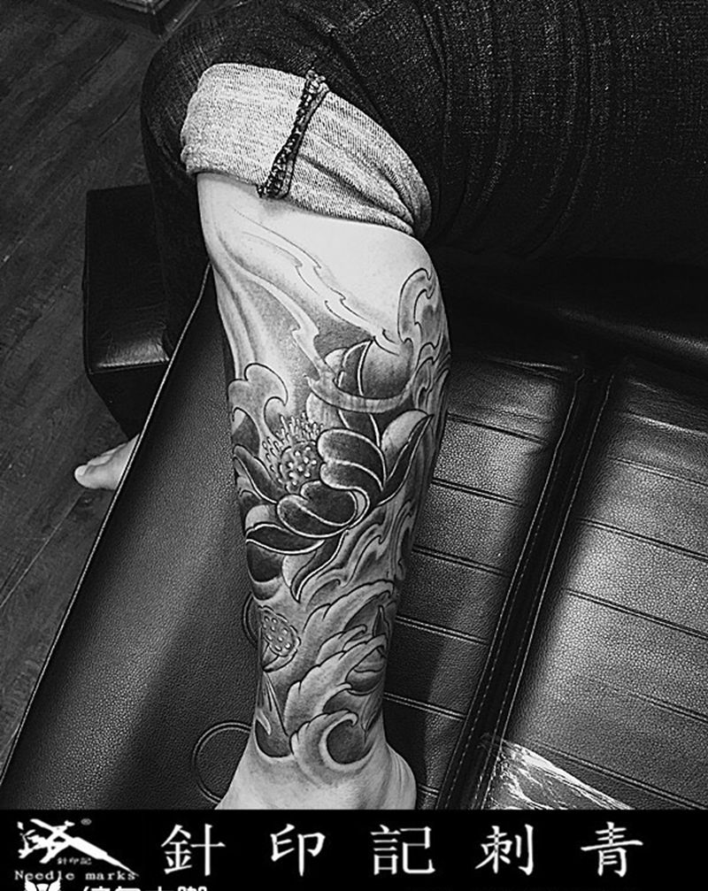 包小腿纹身图片