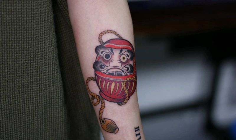 达摩蛋纹身图片