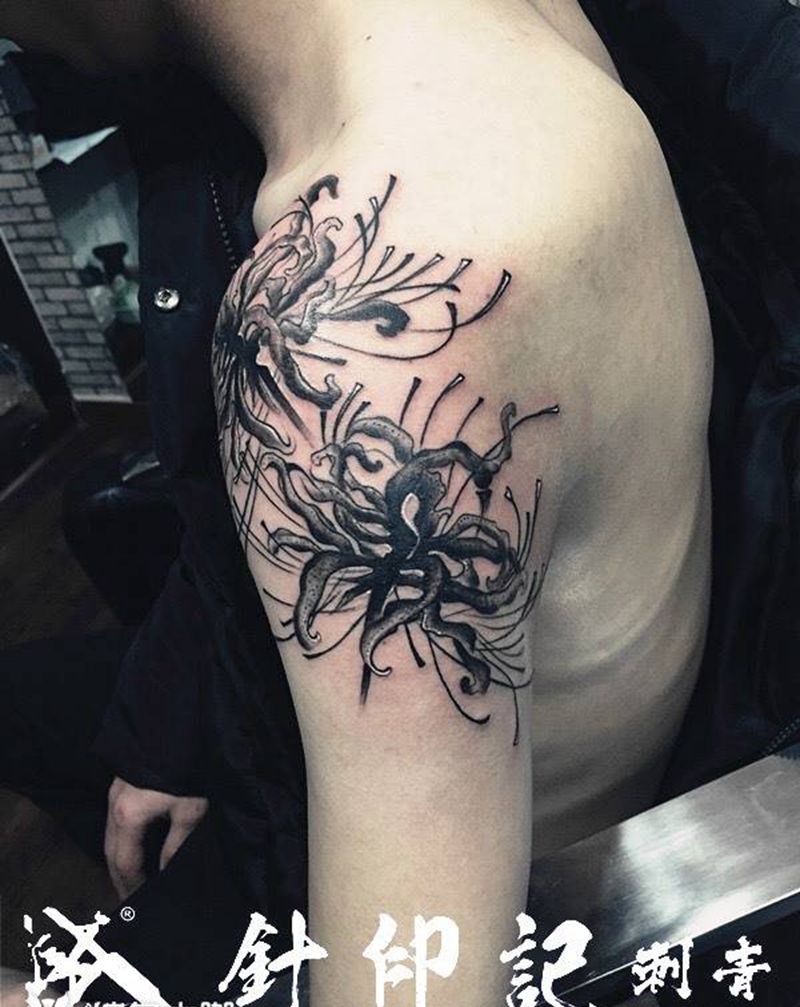 彼岸花纹身图片