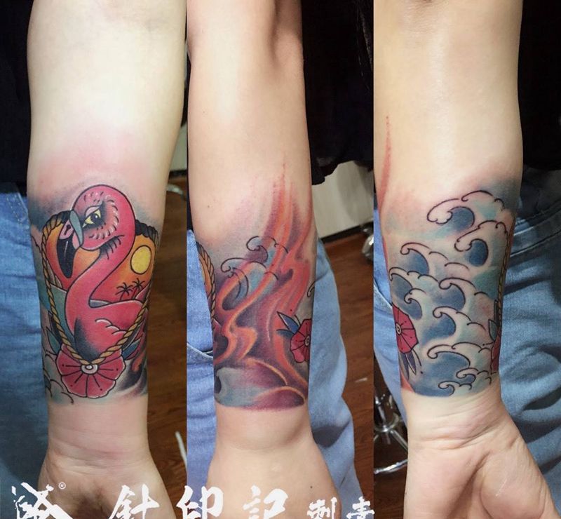 《火烈鸟》纹身图片