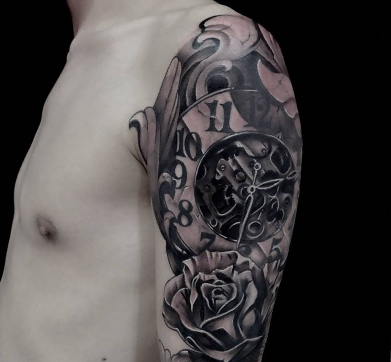 欧美大臂纹身图片