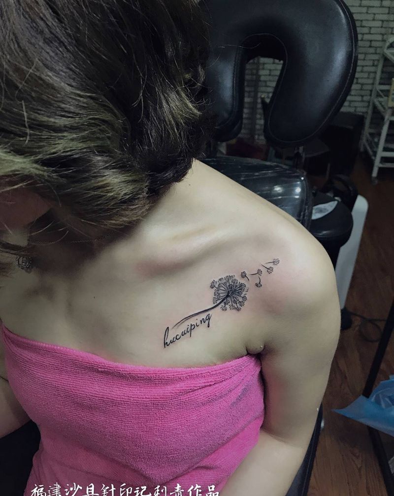 蒲公英纹身图片