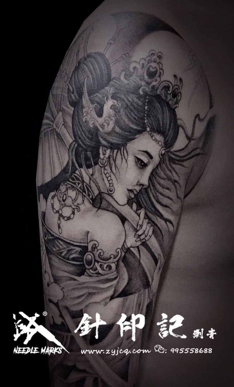 艺妓纹身图片