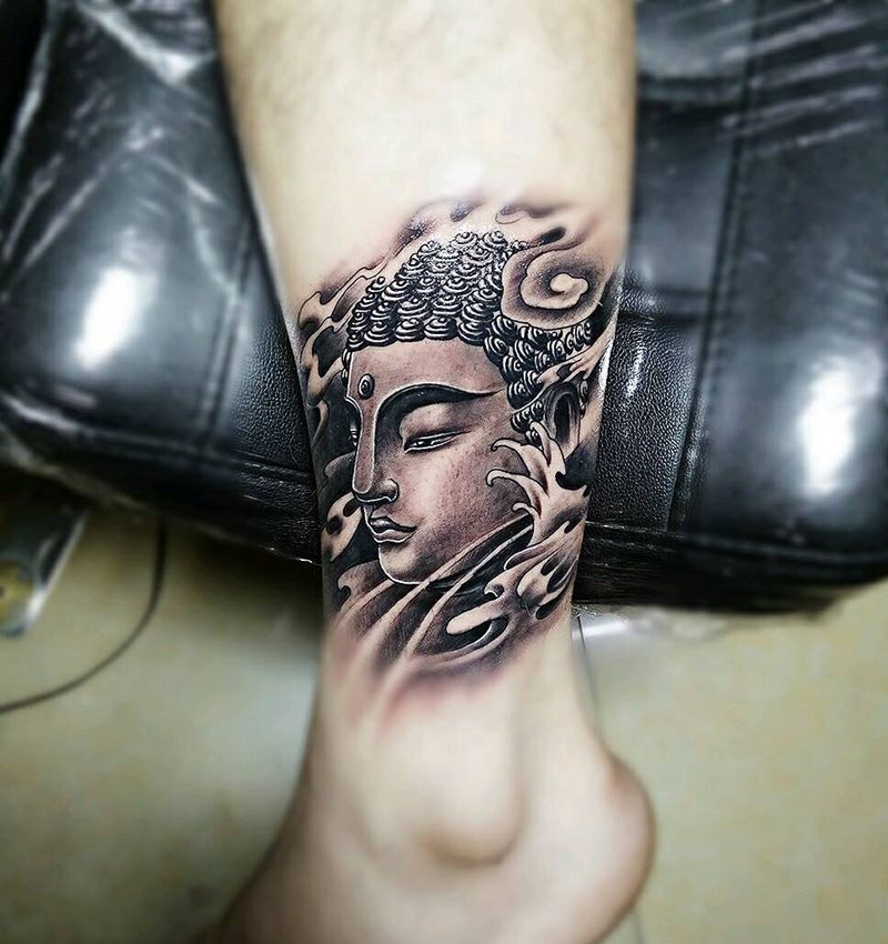 佛头纹身图片